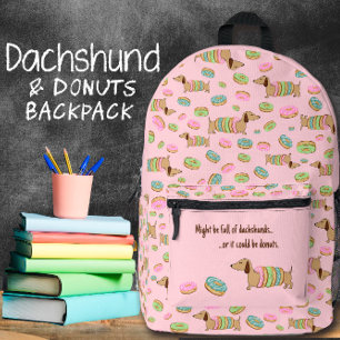Dackel und Donuts Sweet for Dackel Hunde Bedruckter Rucksack