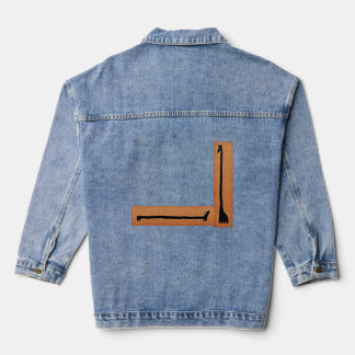 Dackel und Giraffe Jeansjacke