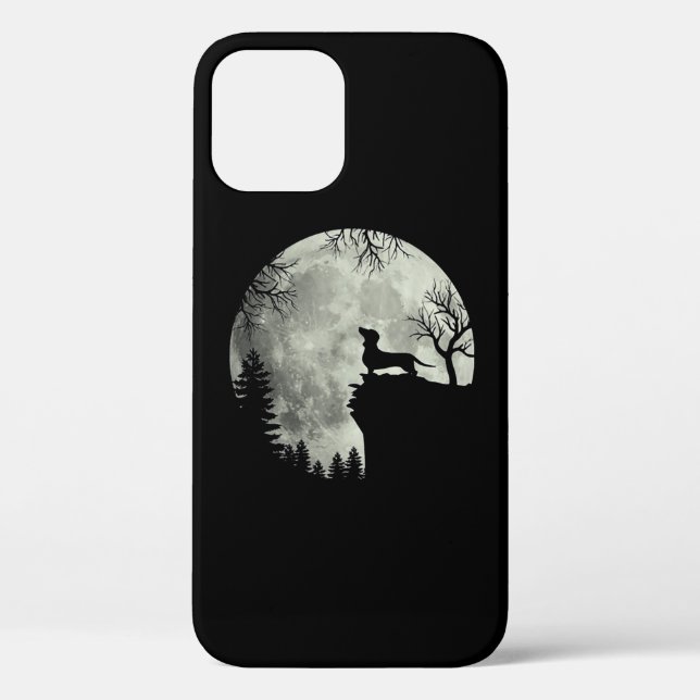 Dackel und MondHalloween Case-Mate iPhone Hülle (Rückseite)