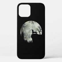 Dackel und MondHalloween