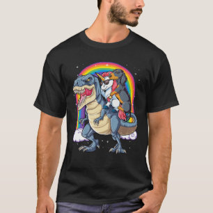 Dackel Unicorn Dinosaur T Rex T Kinder Mädchen Rai T-Shirt