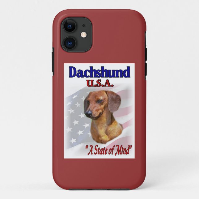DACKEL USA Case-Mate iPhone HÜLLE (Rückseite)