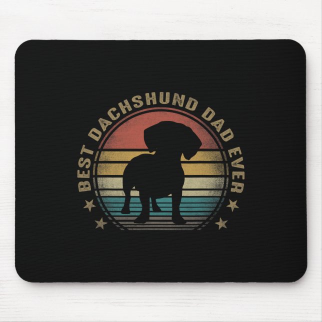 Dackel Vater Ever Funny Vaters Day Geschenke für V Mousepad (Vorne)