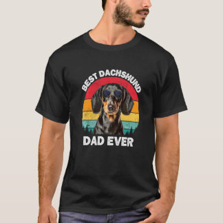 Dackel Vater Niedlich Vintage Dackel Lover Weiner T-Shirt
