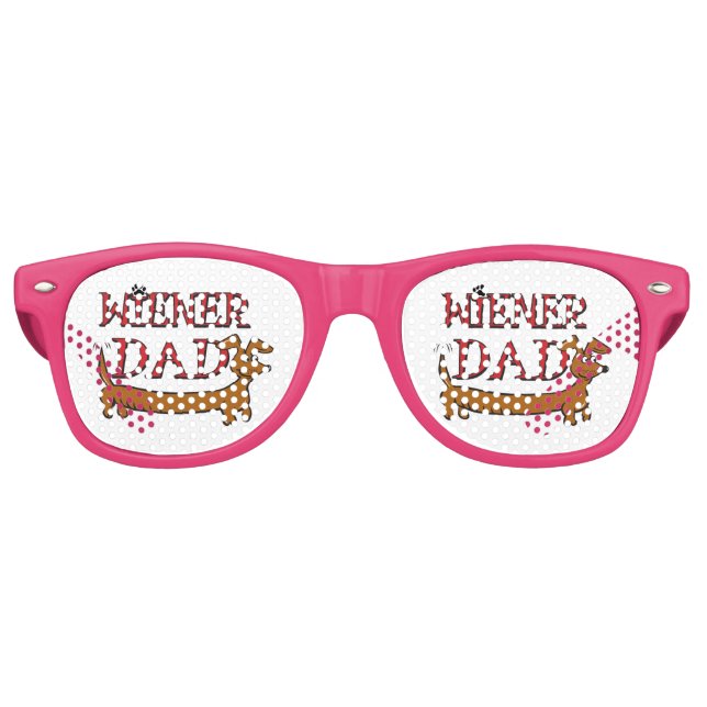 Dackel-Vater-Schlicht Partybrille (Vorderseite)