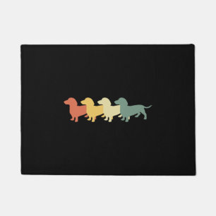 Dackel Vintag Retro Fußmatte