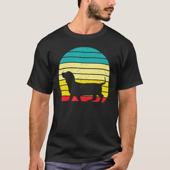 Dackel Vintage Dackel Retro Dackel Eigentümer T-Shirt (Vorderseite)