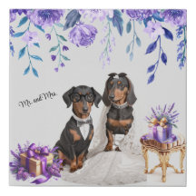 Dackel Wedding Art