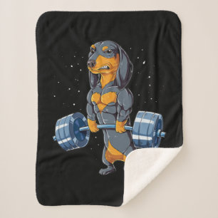Dackel Weightlift Fitness Sherpadecke