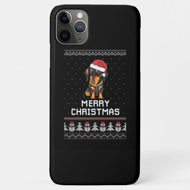 Dackel Weihnachten Case-Mate iPhone Hülle (Rückseite)