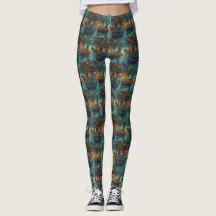 Dackel Weihnachten Feierliche Reise Leggings