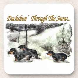 Dackel Weihnachten Getränkeuntersetzer