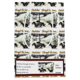 Dackel Weihnachten Mittlere Geschenktüte