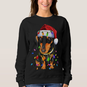 Dackel Weihnachten Niedlicher Hund Liebhaber Sweatshirt