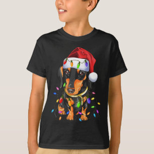 Dackel Weihnachten Niedlicher Hund Liebhaber T-Shirt