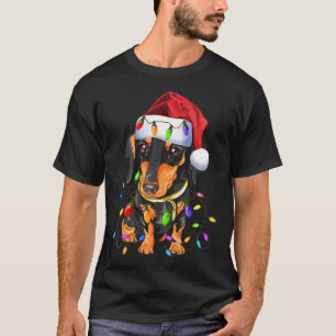 Dackel Weihnachten Niedlicher Hund Liebhaber T-Shirt