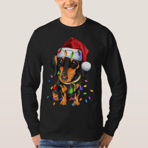 Dackel Weihnachten Niedlicher Hund Liebhaber T-Shirt