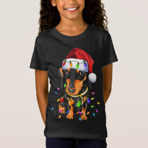 Dackel Weihnachten Niedlicher Hund Liebhaber T-Shirt