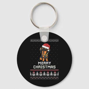 Dackel Weihnachten Schlüsselanhänger