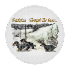 Dackel Weihnachten Schneidebrett