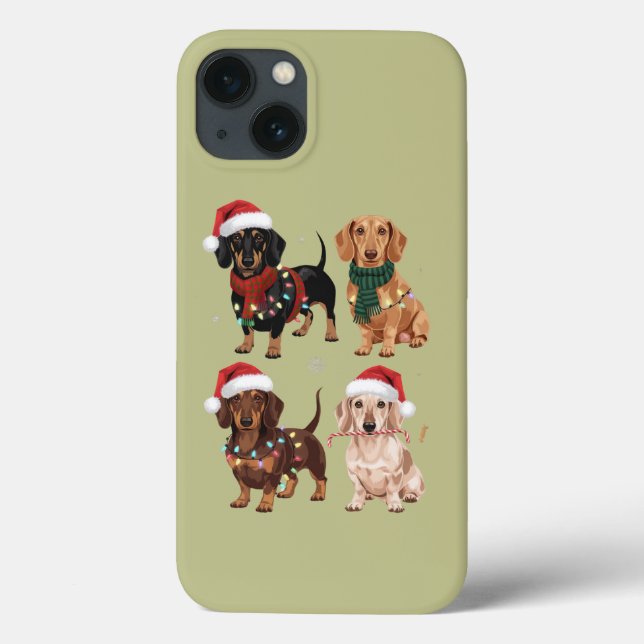 Dackel Weihnachts-Hund Mama Lover Xmas Geschenk Case-Mate iPhone Hülle (Rückseite)