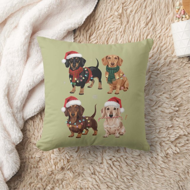 Dackel Weihnachts-Hund Mama Lover Xmas Geschenk Kissen (Decke)