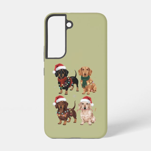 Dackel Weihnachts-Hund Mama Lover Xmas Geschenk Samsung Galaxy Hülle (Rückseite)