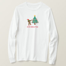Dackel Weihnachtsbaum Basic Long Sleeve T - Shirt