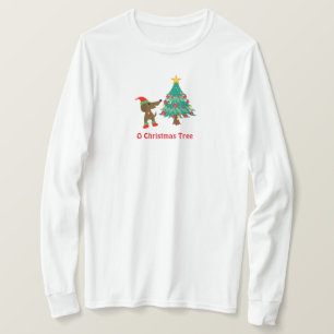 Dackel Weihnachtsbaum Basic Long Sleeve T - Shirt