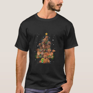 Dackel Weihnachtsbaum Funny Dog Lover Xmas Paja T-Shirt
