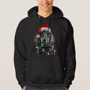 Dackel Weihnachtsbaum Lichter Weihnachten Weihnach Hoodie