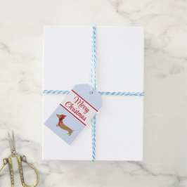 Dackel Weihnachtsgeschenke Tags mit String Geschenkanhänger