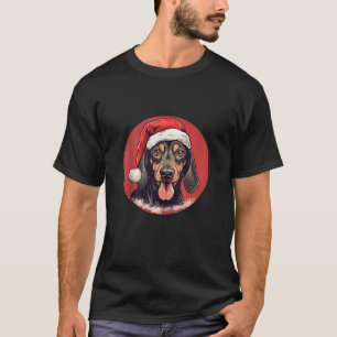 Dackel Weihnachtsmannmütze Funny Xmas Mama Vater H T-Shirt