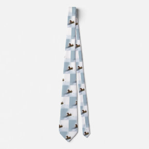 Dackel Weihnachtsschnee im Winter Krawatte