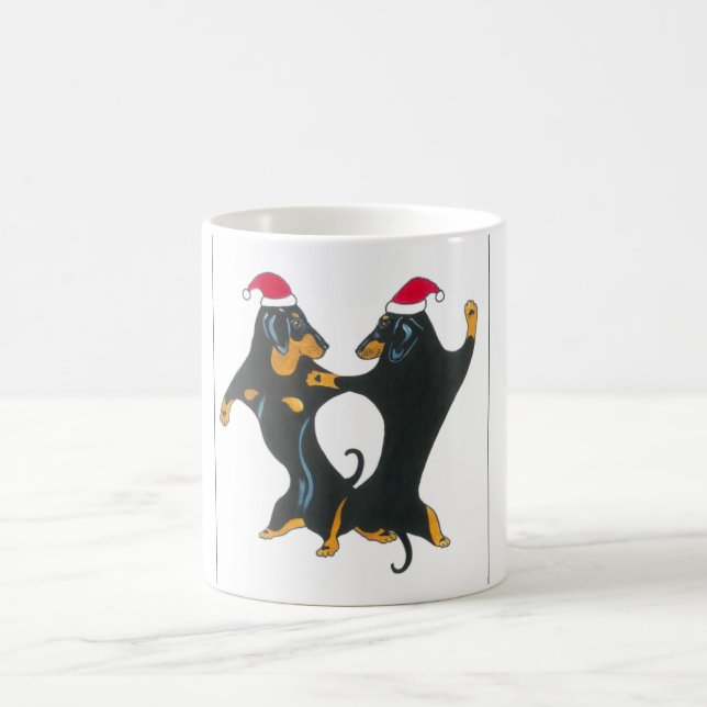Dackel-WeihnachtsTasse Kaffeetasse (Mittel)