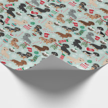Dackel Weihnachtswrapping Paper