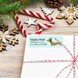 Dackel Weihnachtswrapping Paper Niedliche Schneefl