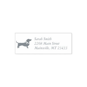 Dackel Weiner Dog Babydusche Permastempel