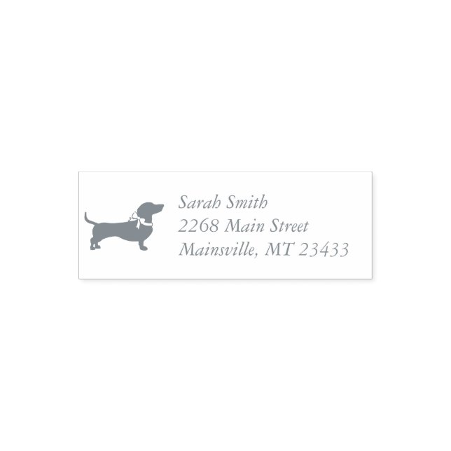 Dackel Weiner Dog Babydusche Permastempel (Design)