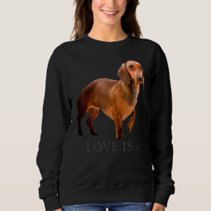 Dackel Weiner Dog Mama Vater Liebe Dackel Welpe Ni Sweatshirt