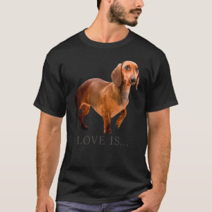 Dackel Weiner Dog Mama Vater Liebe Dackel Welpe Ni T-Shirt