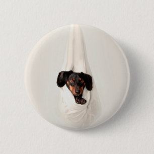 Dackel Welpe in der Hängematte Niedlich Adorable H Button