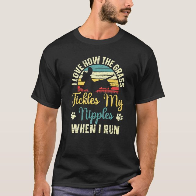 Dackel Welpen Hund Dackel T-Shirt (Vorderseite)