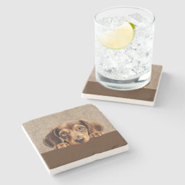 Dackel Welpen Hund Haustier Steinuntersetzer