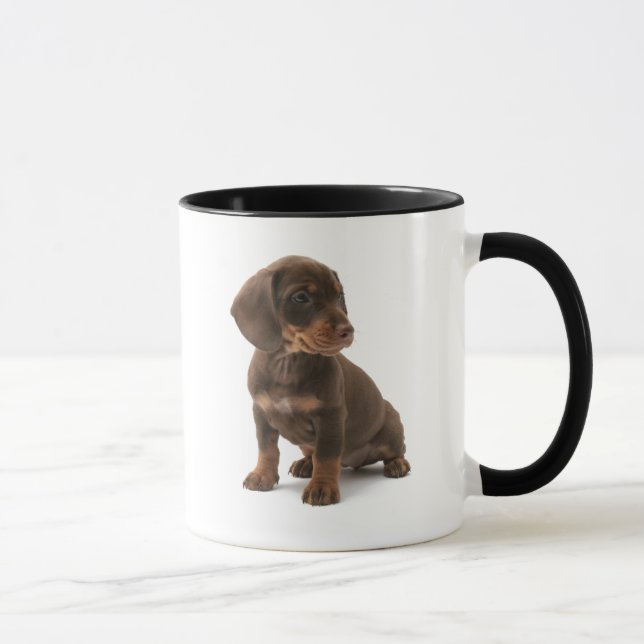 Dackel-Welpen-Kaffee-Tasse Tasse (Rechts)