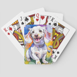 Dackel Welpenhund Spielkarten