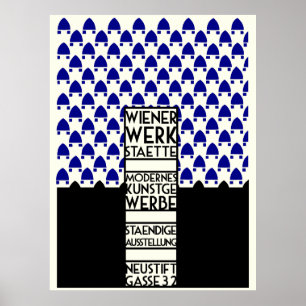 Dackel Werkstaette Retro Vintage Kunstwerk Expo Poster