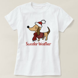 Dackel Winter Dog T - Shirt