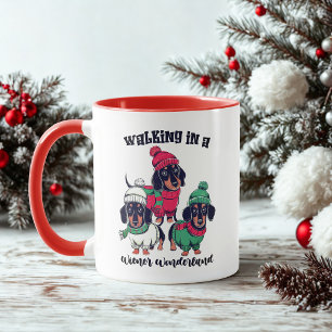 Dackel Wonderland Dackel Dackel Weihnachtskaffee Tasse