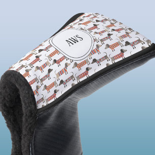 Dackel Wurst Dog Monogramm Golf Headcover